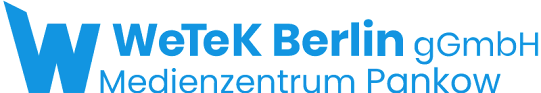 Logo des Medienzentrums Pankow, WeTeK Berlin gGmbH